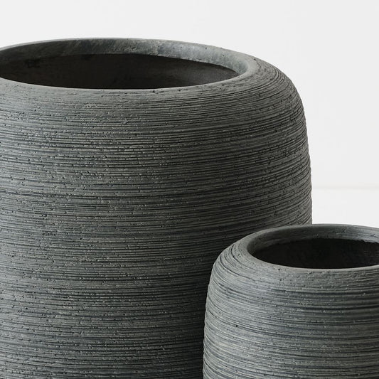 Rune Textured Pot Set of 2 Olivine, view 2
