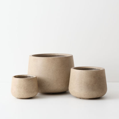 Forge Pot Set of 3 Sediment, decorative planter