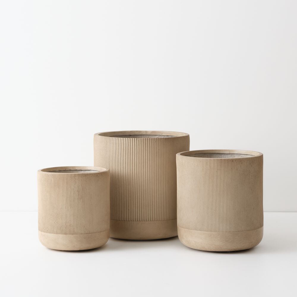 Palisade Pot Set of 3 Sediment