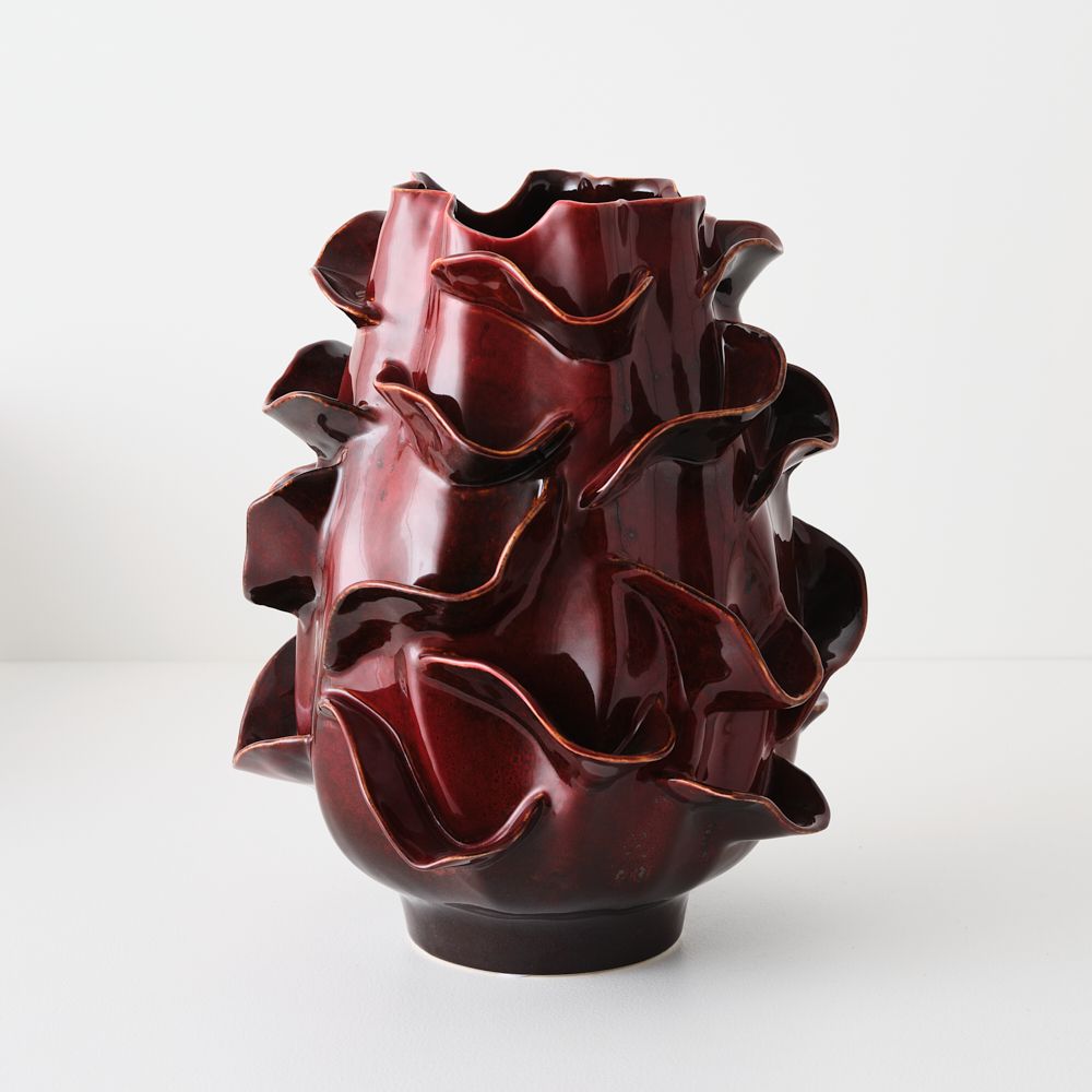 Ondine Vase Bordeaux