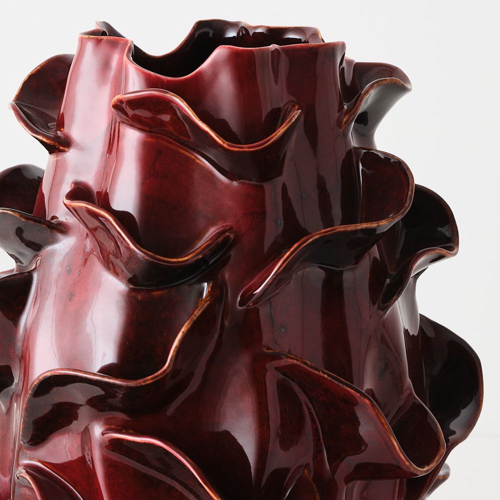 Ondine Vase Bordeaux