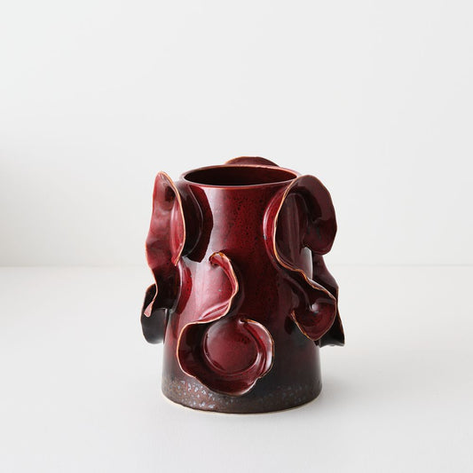 Amara Vase Bordeaux