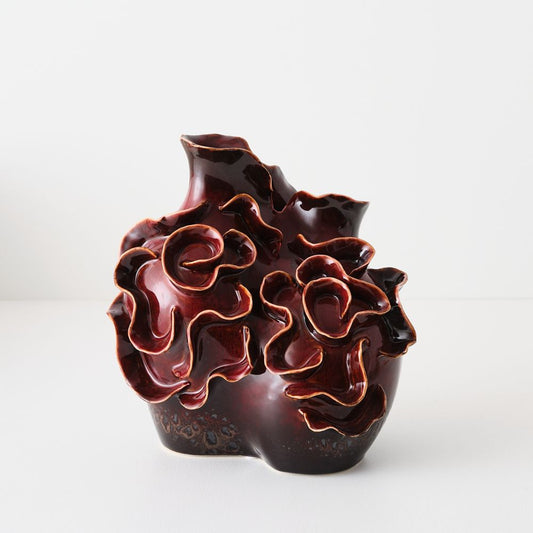 Alora Vase Bordeaux