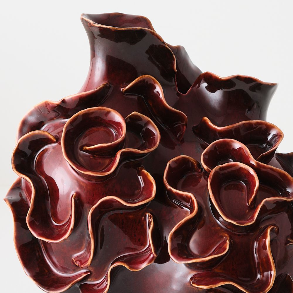 Alora Vase Bordeaux