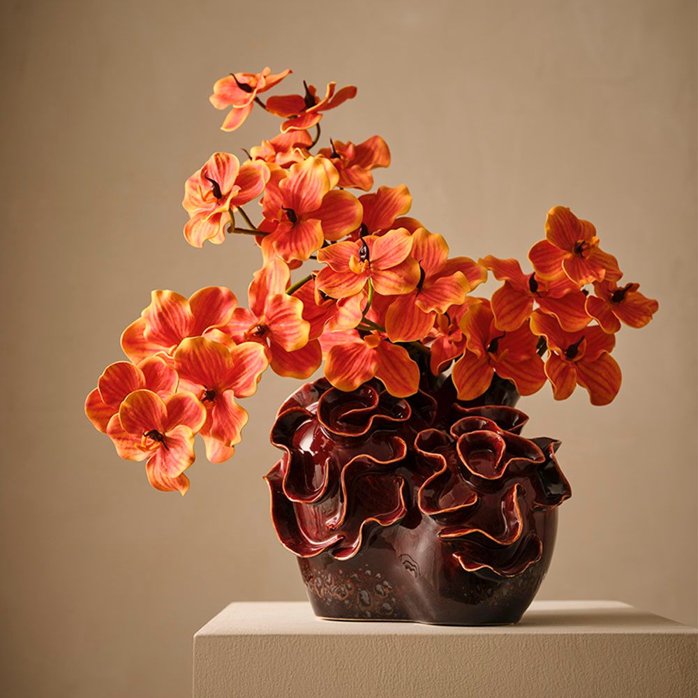 Alora Vase Bordeaux