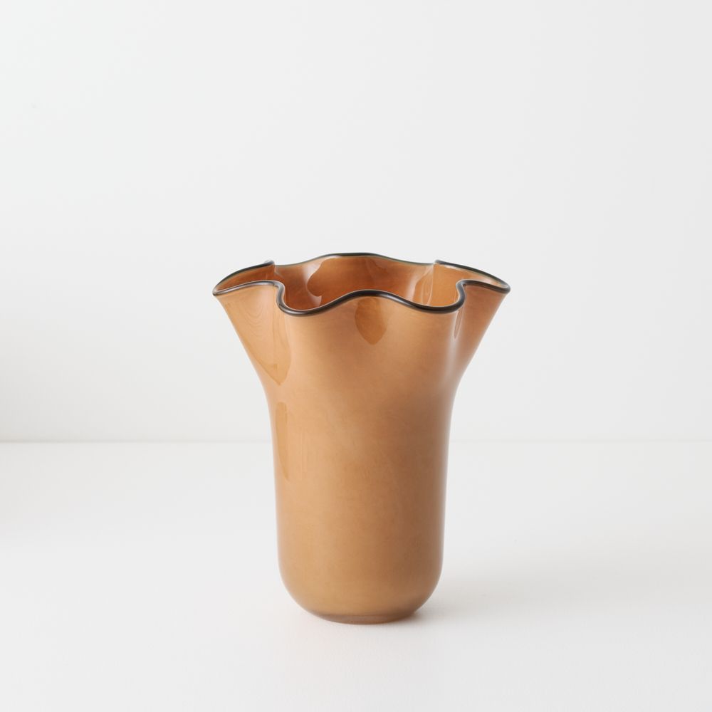 Cassis Vase in rust glass